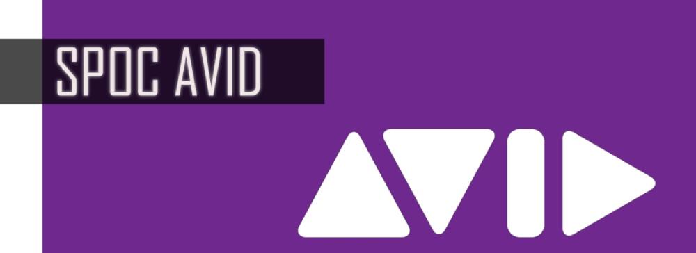 Las palabras Spoc Avid junto al logotipo de Avid