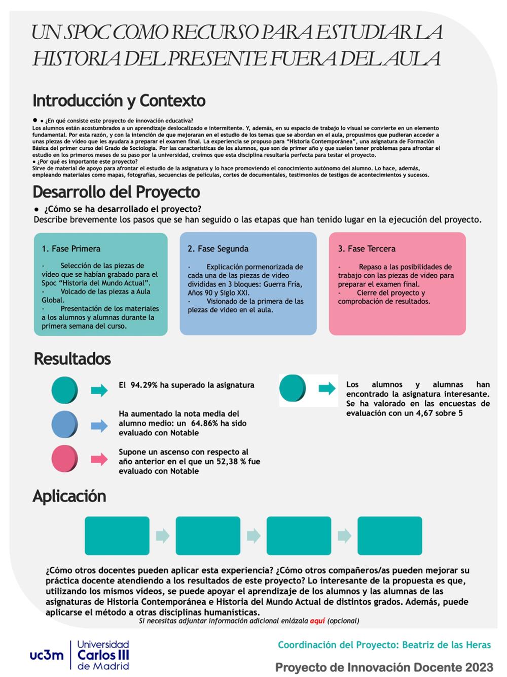 Un spoc como recurso para estudiarla historia del presente fuera del aula