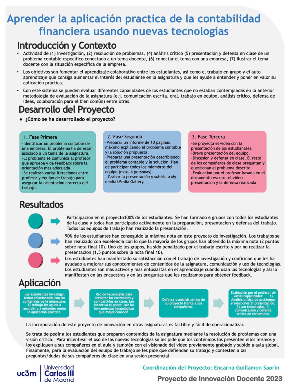 Aprender la aplicación practica de la contabilidad financiera usando nuevas tecnologias