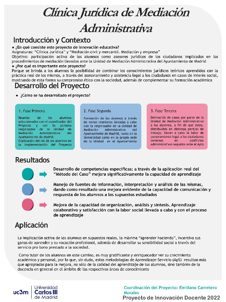 Clínica Jurídica de Mediación Administrativa