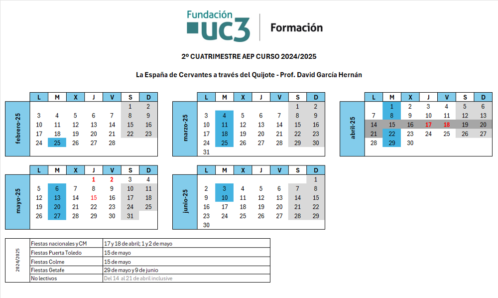 Martes. Del 11 de febrero al 27 de mayo de 2025.