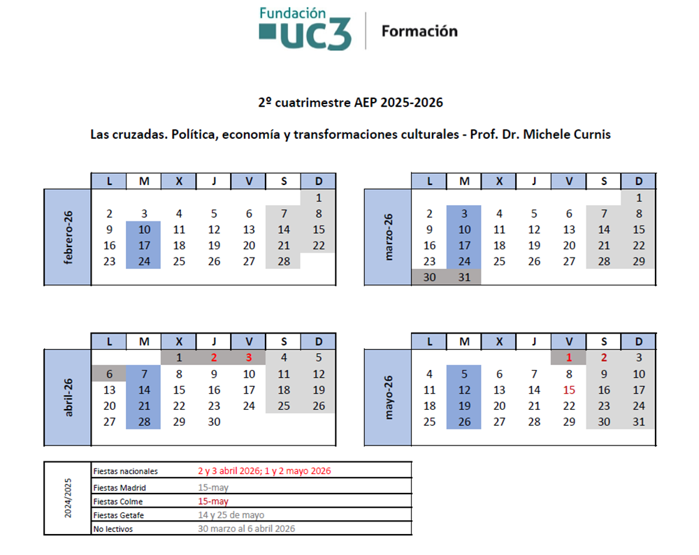  Martes. Del 10 de febrero al 26 de mayo de 2026