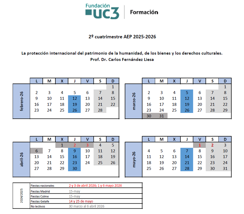Jueves. Del 12 de febrero al 28 de mayo 2026