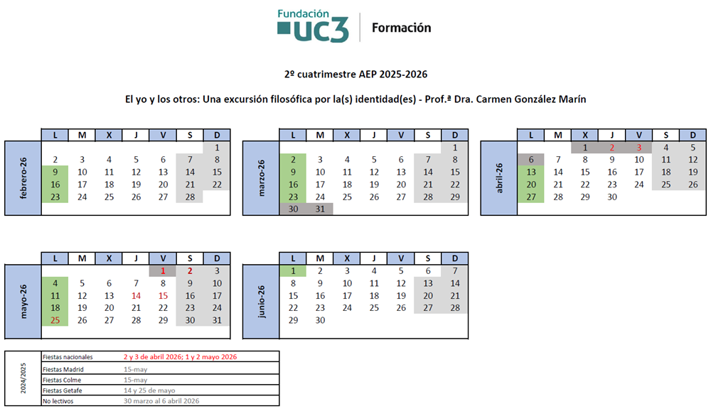 Lunes. Del 9 de febrero al 1 de junio 2026