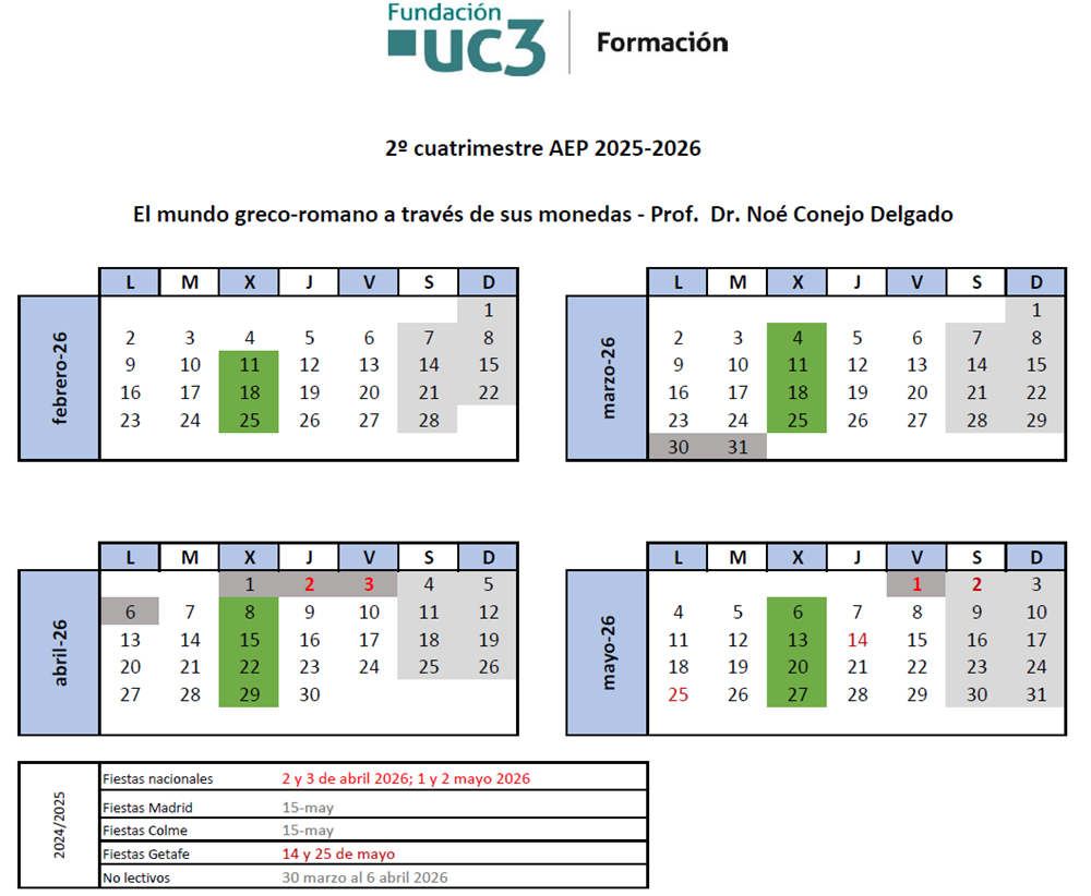 Miércoles. Del 11 de febrero al 27 de mayo 2026