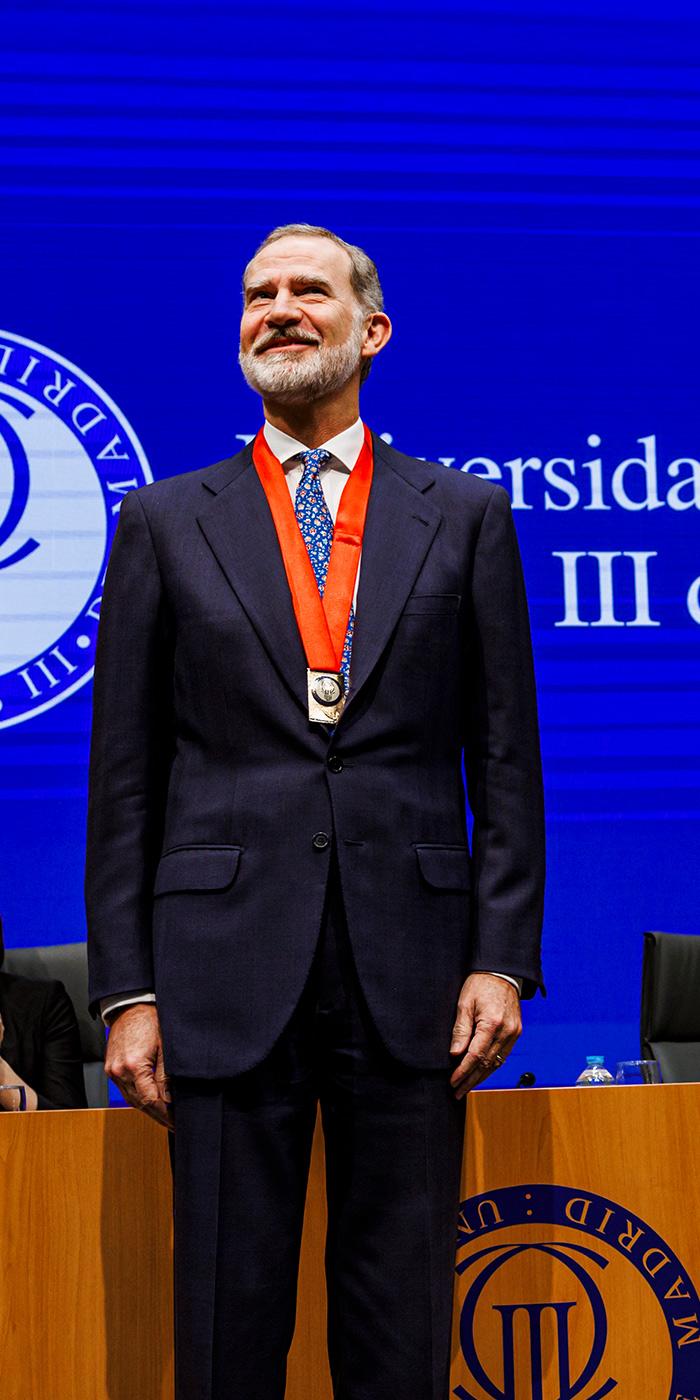 Su Majestad el Rey recibe la Medalla de Honor de la UC3M