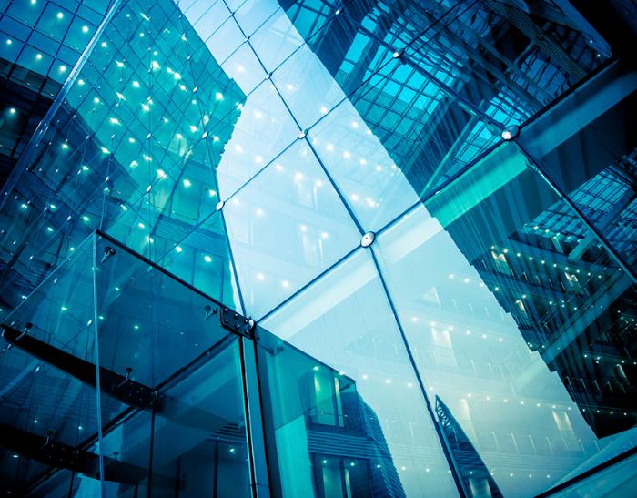 Cristalera de un edificio